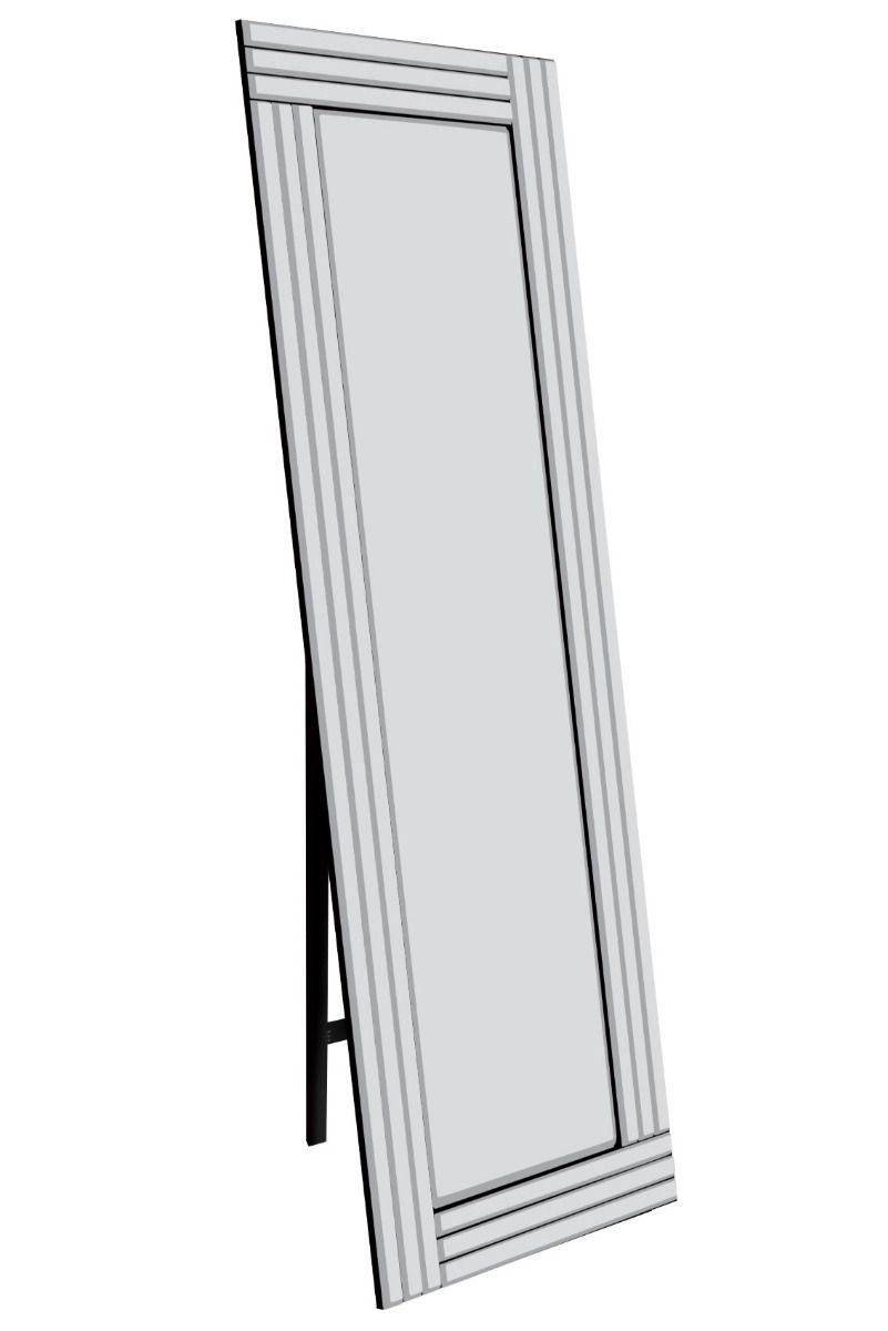 Lingport 170x58cm Frameless Extra Large Free Standing Mirror