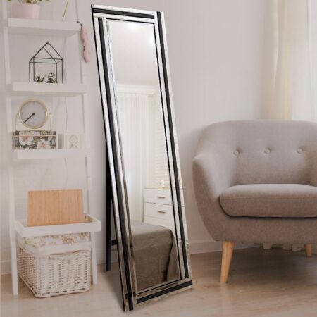 This decorative free standing mirror is available to purchase here at The Mirror Man
