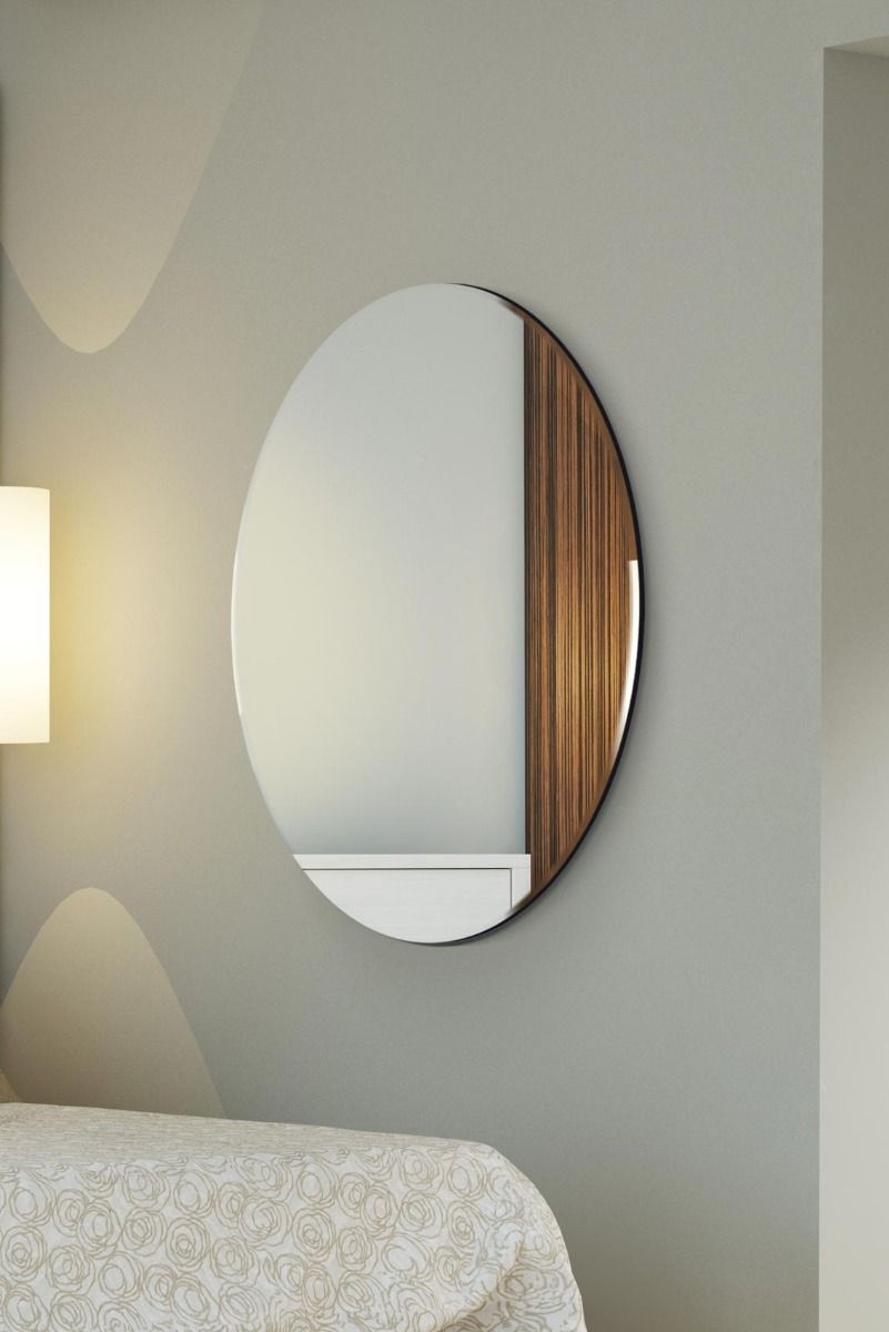 Clovelly 110x110cm Frameless Round Mirror