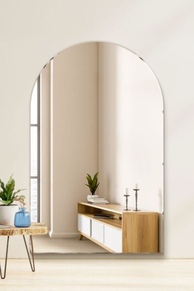 Frameless Leaning Mirror - 190x120cm - Clovelly View1