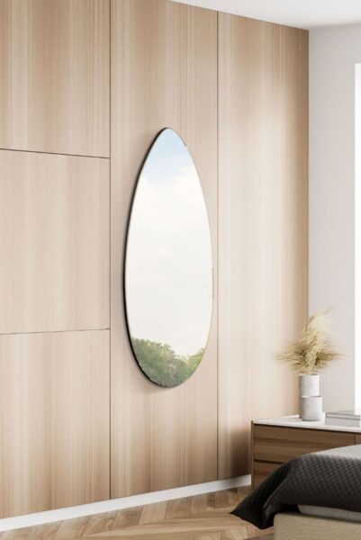 Water Drop Irregular Shape Mirror - 120x45cm - Bathealton View1