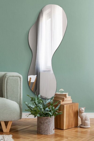 Organic Shaped Mirror - 160x60cm - Flowford View1