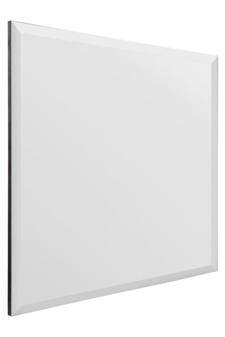 This square frameless mirror is available to purchase here at The Mirror Man