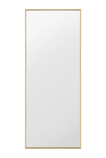 Slim Gold Mirror – Brushed Aluminium Full Length – view 1